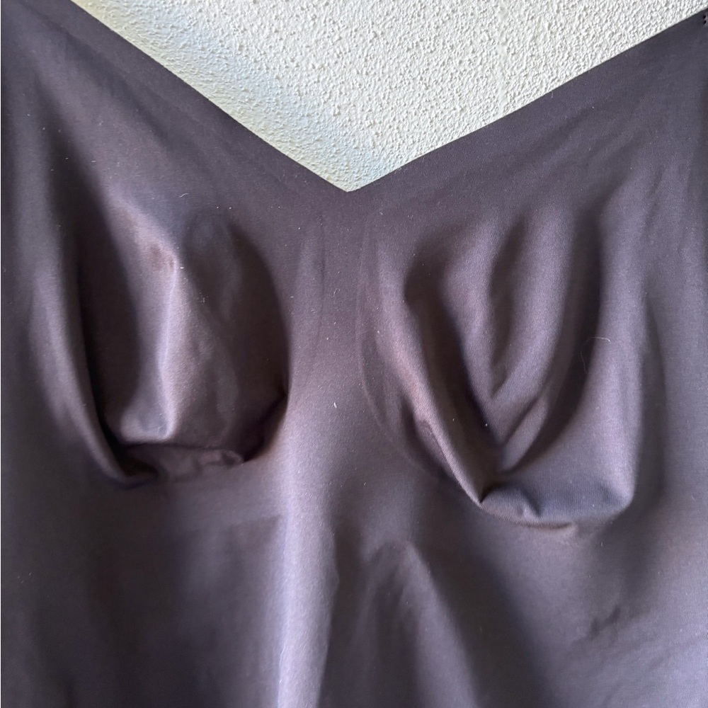 Knix Luxe Lift V Neck Tank XL Black Adjustable Straps No Pads Office Casual Soft - Picture 5 of 7